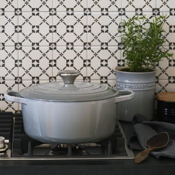 Le Creuset Signature Bräter rund 4,2 l - Perlgrau - Le Creuset