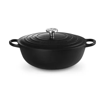 Le Creuset Signature Gusseisen-Bräter - Matt Schwarz, 7 l - Le Creuset