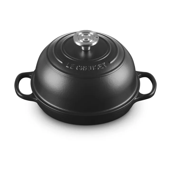 Le Creuset Signature Gusseisen-Brotform, Schwarz, 1,6 l, 24 cm Le Creuset