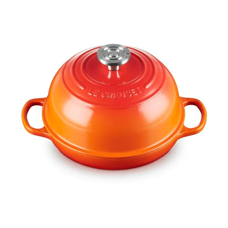 Le Creuset Signature Gusseisen-Brotform, Volcanic, 1,6 l, 24 cm Le Creuset
