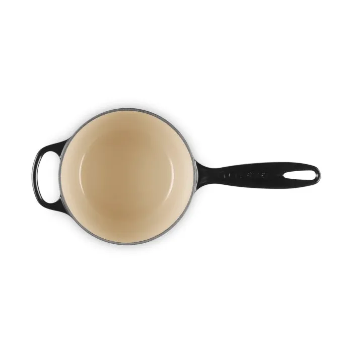 Le Creuset Signature Gusseisen-Kasserolle, Schwarz, 1,5 l Le Creuset