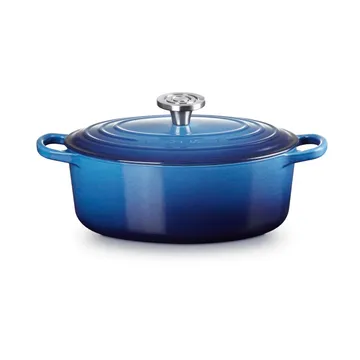 Le Creuset Signature Gusseisen ovale Kasserolle - Azure, 4,1 l - Le Creuset