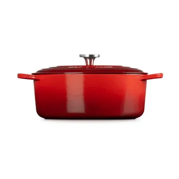 Le Creuset Signature Gusseisen ovale Kasserolle - Kirschrot, 6,3 l - Le Creuset