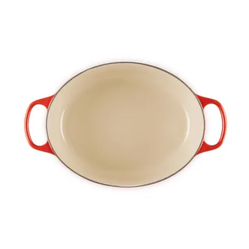 Le Creuset Signature Gusseisen ovale Kasserolle - Kirschrot, 6,3 l - Le Creuset