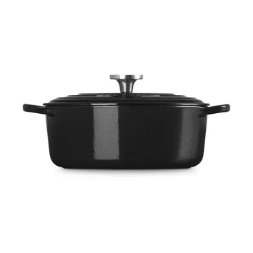 Le Creuset Signature Gusseisen ovale Kasserolle - Schwarz, 4,1 l - Le Creuset