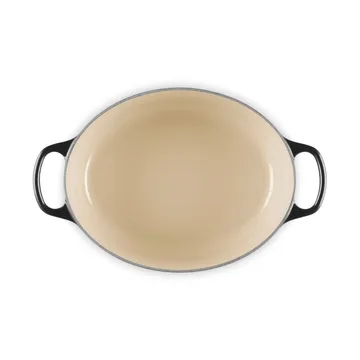 Le Creuset Signature Gusseisen ovale Kasserolle - Schwarz, 4,1 l - Le Creuset