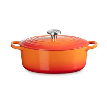 Le Creuset Signature Gusseisen ovale Kasserolle - Volcanic, 4,1 l - Le Creuset