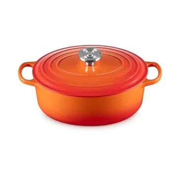 Le Creuset Signature Gusseisen ovale Kasserolle - Volcanic, 4,1 l - Le Creuset