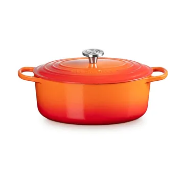 Le Creuset Signature Gusseisen ovale Kasserolle - Volcanic, 6,3 l - Le Creuset