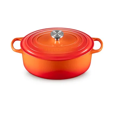 Le Creuset Signature Gusseisen ovale Kasserolle - Volcanic, 6,3 l - Le Creuset