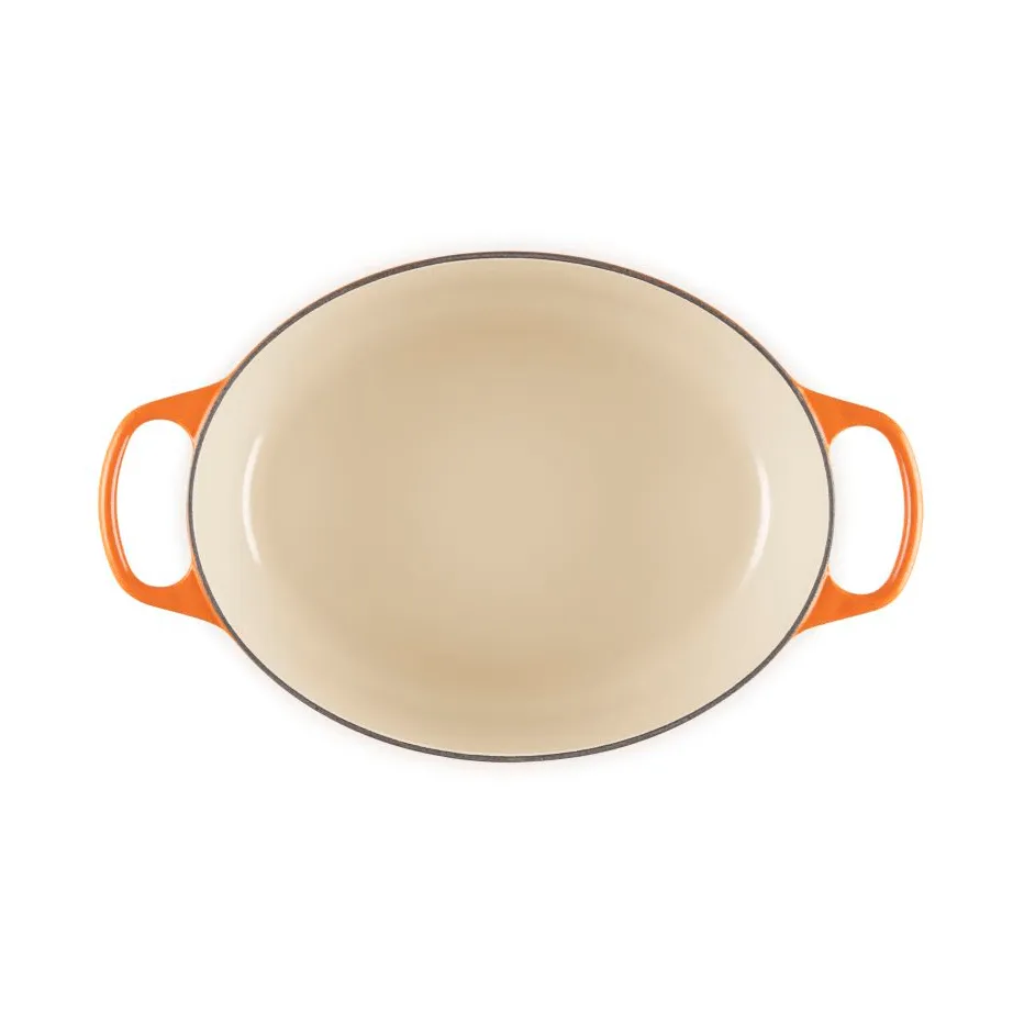 Le Creuset Signature Gusseisen ovale Kasserolle, Volcanic, 6,3 l Le Creuset