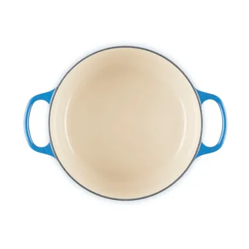 Le Creuset Signature Gusseisen runder Bräter - Azurblau, 4,2 l - Le Creuset