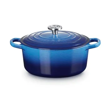 Le Creuset Signature Gusseisen runder Bräter - Azure, 3,3 l - Le Creuset