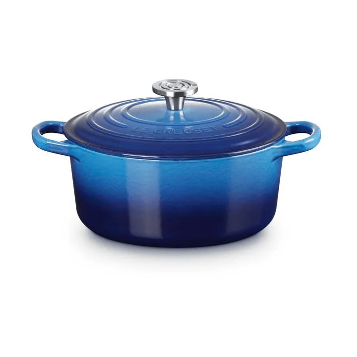 Le Creuset Signature Gusseisen runder Bräter - Azure, 3,3 l - Le Creuset