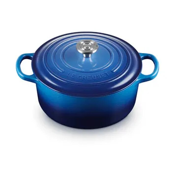 Le Creuset Signature Gusseisen runder Bräter - Azure, 3,3 l - Le Creuset