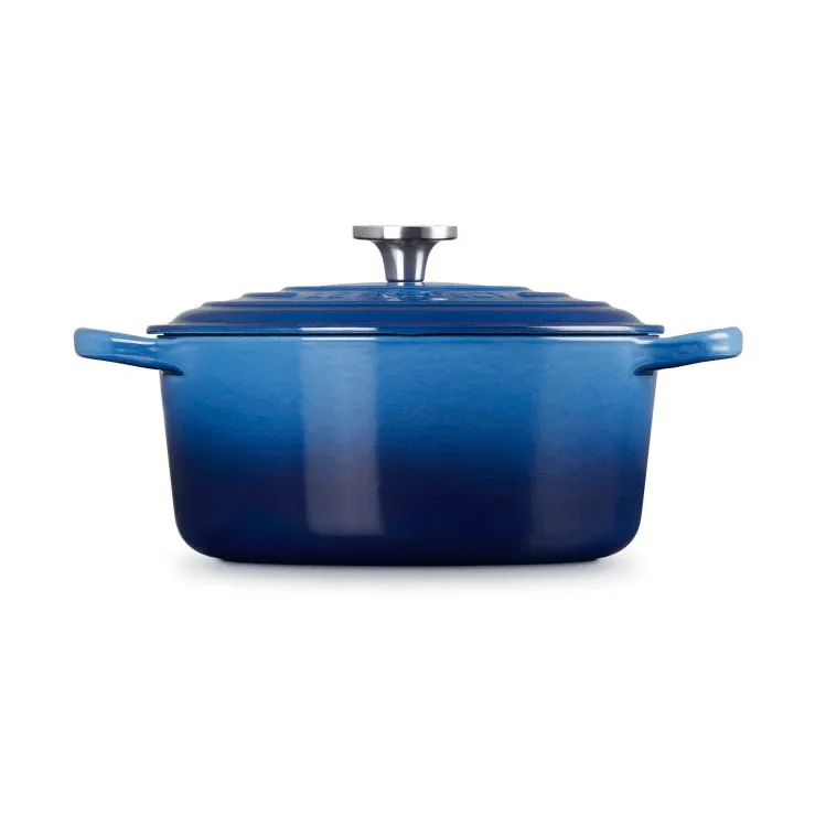 Le Creuset Signature Gusseisen runder Bräter, Azure, 3,3 l Le Creuset