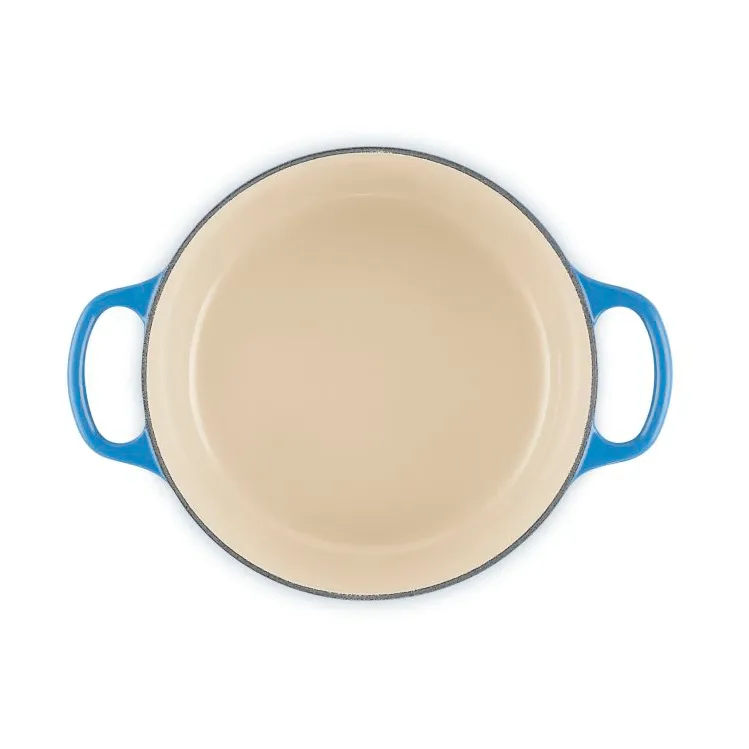 Le Creuset Signature Gusseisen runder Bräter, Azure, 3,3 l Le Creuset