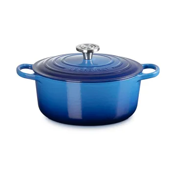 Le Creuset Signature Gusseisen runder Bräter - Azure, 5,3 l - Le Creuset