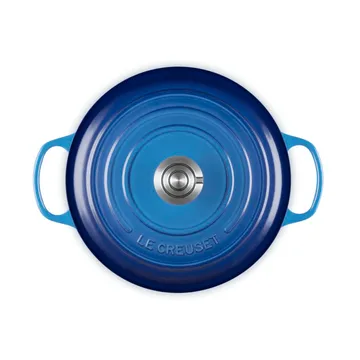 Le Creuset Signature Gusseisen runder Bräter - Azure, 5,3 l - Le Creuset