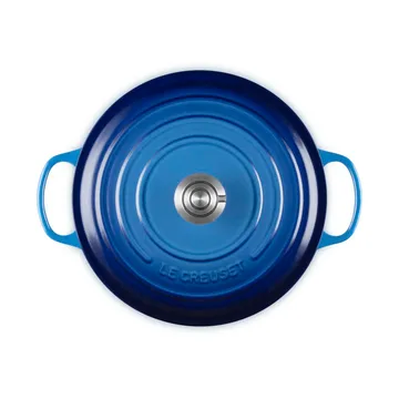 Le Creuset Signature Gusseisen runder Bräter - Azure, 6,7 l - Le Creuset