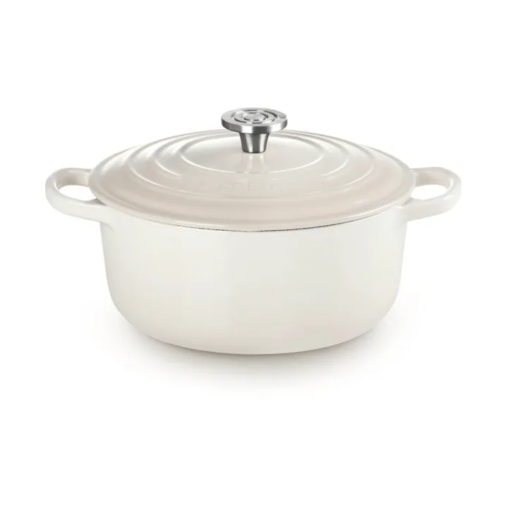 Le Creuset Signature Gusseisen runder Bräter - Baiser, 3,3 l - Le Creuset