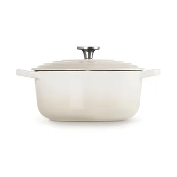 Le Creuset Signature Gusseisen runder Bräter - Baiser, 3,3 l - Le Creuset