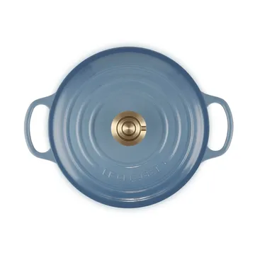 Le Creuset Signature Gusseisen runder Bräter - Chambray, 4,2 l - Le Creuset