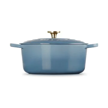Le Creuset Signature Gusseisen runder Bräter - Chambray, 6,7 l - Le Creuset
