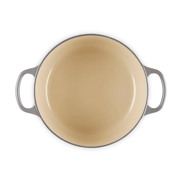 Le Creuset Signature Gusseisen runder Bräter, Flint, 4,2 l Le Creuset