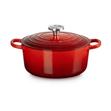 Le Creuset Signature Gusseisen runder Bräter - Kirschrot, 4,2 l - Le Creuset