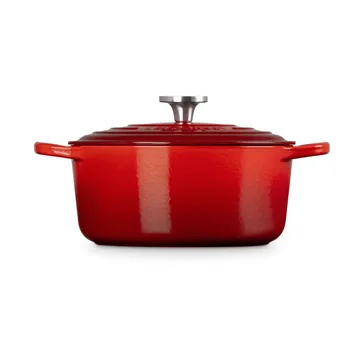 Le Creuset Signature Gusseisen runder Bräter - Kirschrot, 4,2 l - Le Creuset