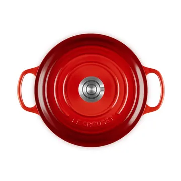 Le Creuset Signature Gusseisen runder Bräter - Kirschrot, 4,2 l - Le Creuset