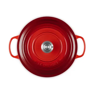 Le Creuset Signature Gusseisen runder Bräter - Kirschrot, 6,7 l - Le Creuset
