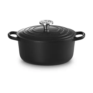 Le Creuset Signature Gusseisen runder Bräter - Matt Schwarz, 4,2 l - Le Creuset