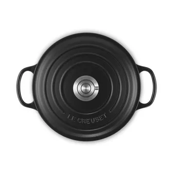 Le Creuset Signature Gusseisen runder Bräter - Matt Schwarz, 4,2 l - Le Creuset