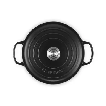Le Creuset Signature Gusseisen runder Bräter - Matt Schwarz, 5,3 l - Le Creuset