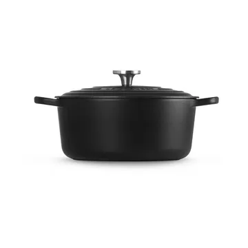 Le Creuset Signature Gusseisen runder Bräter - Matt Schwarz, 6,7 l - Le Creuset