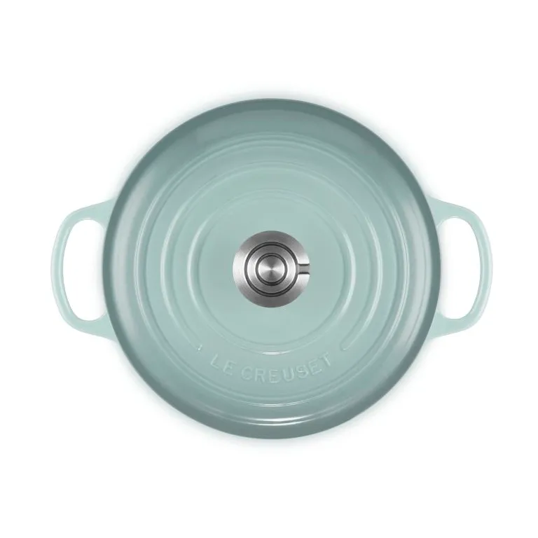 Le Creuset Signature Gusseisen runder Bräter, Meersalz, 4,2 l Le Creuset