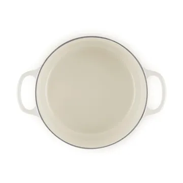 Le Creuset Signature Gusseisen runder Bräter - Meringue, 5,3 l - Le Creuset