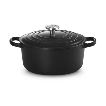 Le Creuset Signature Gusseisen runder Bräter - Schwarz, 3,3 l - Le Creuset