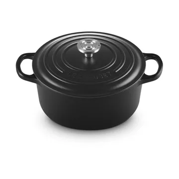 Le Creuset Signature Gusseisen runder Bräter - Schwarz, 3,3 l - Le Creuset