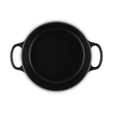 Le Creuset Signature Gusseisen runder Bräter - Schwarz, 3,3 l - Le Creuset
