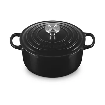 Le Creuset Signature Gusseisen runder Bräter - Schwarz, 4,2 l - Le Creuset