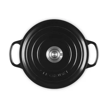 Le Creuset Signature Gusseisen runder Bräter - Schwarz, 4,2 l - Le Creuset
