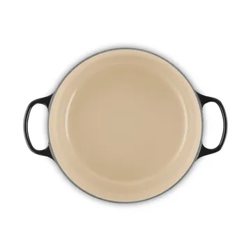 Le Creuset Signature Gusseisen runder Bräter - Schwarz, 6,7 l - Le Creuset