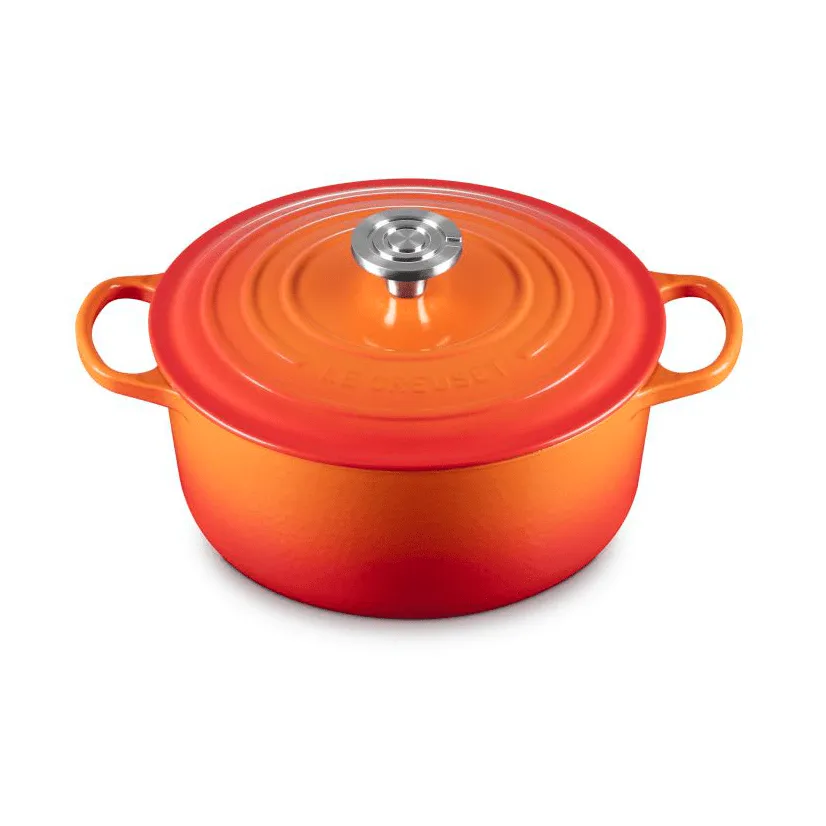 Le Creuset Signature Gusseisen runder Bräter, Volcanic, 5,3 l Le Creuset