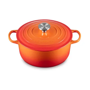 Le Creuset Signature Gusseisen runder Bräter - Volcanic, 5,3 l - Le Creuset