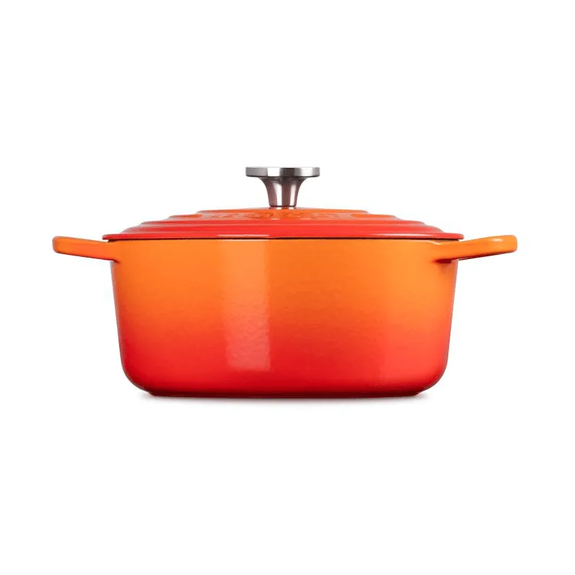Le Creuset Signature Gusseisen runder Bräter, Volcanic, 5,3 l Le Creuset