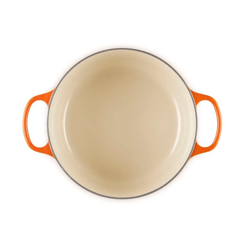 Le Creuset Signature Gusseisen runder Bräter, Volcanic, 5,3 l Le Creuset