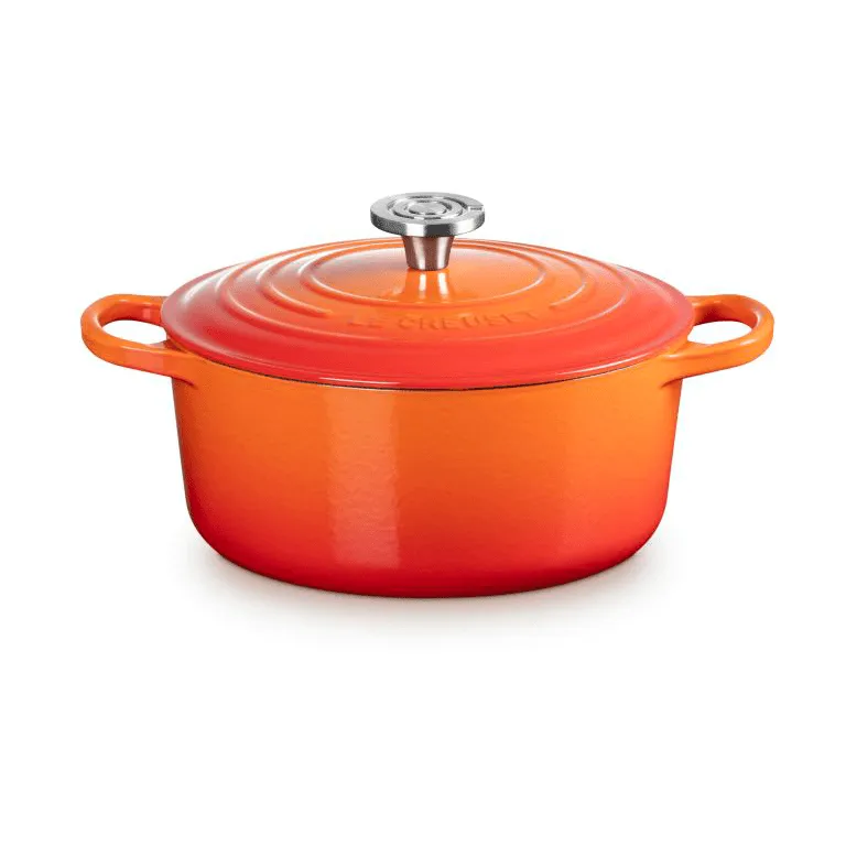 Le Creuset Signature Gusseisen runder Bräter, Vulkanisch, 4,2 l Le Creuset